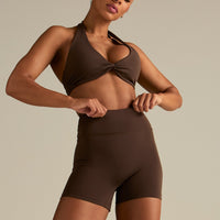 Essential High Waist Shorts | Cocoa