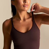 Power Built-In Bra Tank | Cafe Noir (6/6)