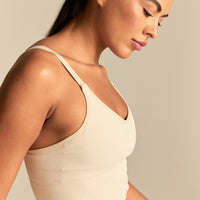 Power Built-In Bra Tank | Off White (6/6)