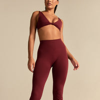 Power High Waist Flared Leggings | Oxford Red (6/6)