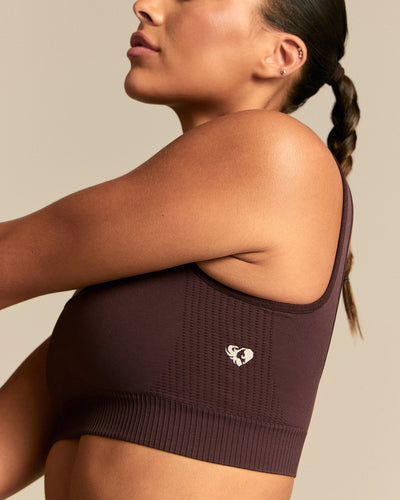 Power Scoop Back Bra | Cafe Noir