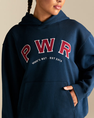 Comfort Oversized PWR Hoodie | True Navy