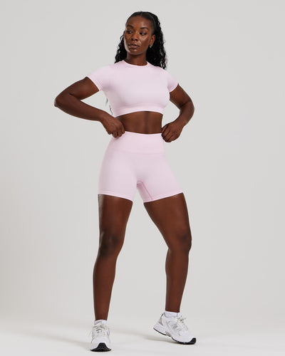 Motion Seamless Short Sleeve Crop Top | Quartz
