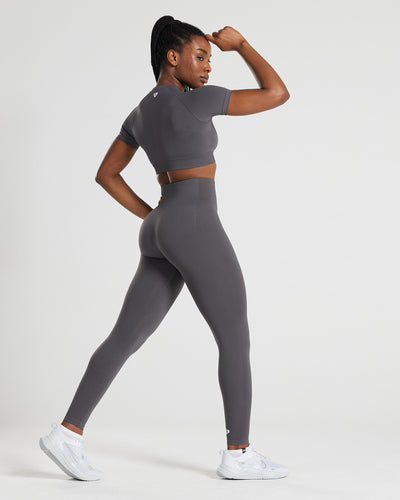 Power Seamless 7/8 Leggings | Graphite