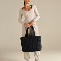 All Day Puffer Tote Bag | Black