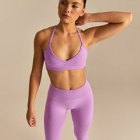 Define 2.0 Scrunch V-Neck Bra | Vivid Orchid