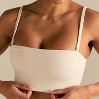 Essential Bandeau Convertible Bra | Coconut White