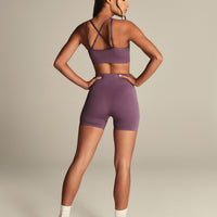 Power Seamless Adjustable Sports Bra | Dusk Plum
