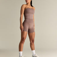 Define 2.0 Seamless Longline Bandeau Bra | Mocha