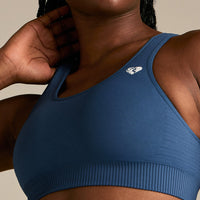 Power Seamless Adjustable Sports Bra | Blueberry