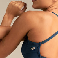 Define 2.0 Seamless Cross Back Bra | True Navy
