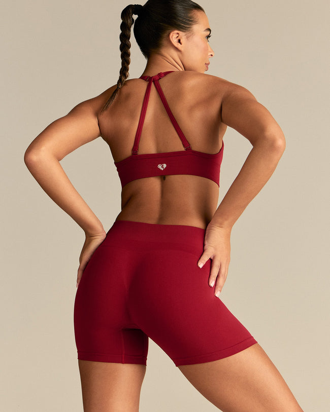 Define 2.0 Halter Neck Bra | True Red