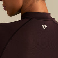 Define 2.0 Seamless Full Zip Midi Jacket | Cafe Noir