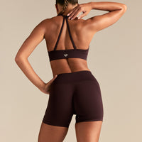 Define 2.0 Seamless Halter Neck Bra | Cafe Noir