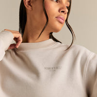 Comfort Outdoor Cropped Crew Neck | Stone
