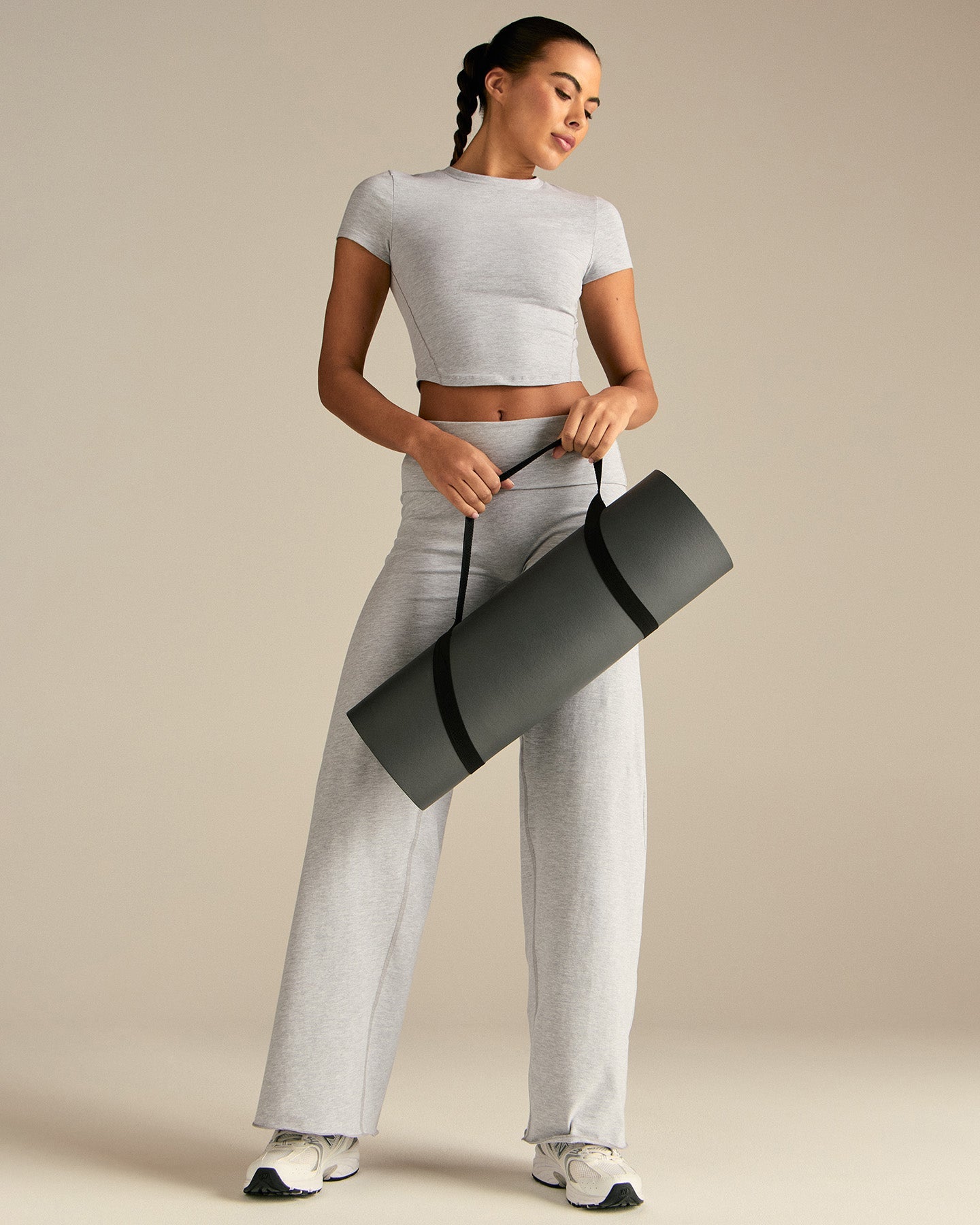 Cotton Contour Short Sleeve T-Shirt | Grey Marl