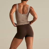 Essential Built-In Bra Scoop Back Tank | Buff