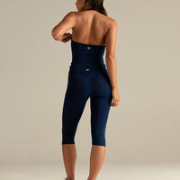 Essential Halter Tank | Sapphire Blue