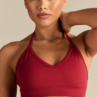 Define 2.0 Halter Neck Bra | True Red