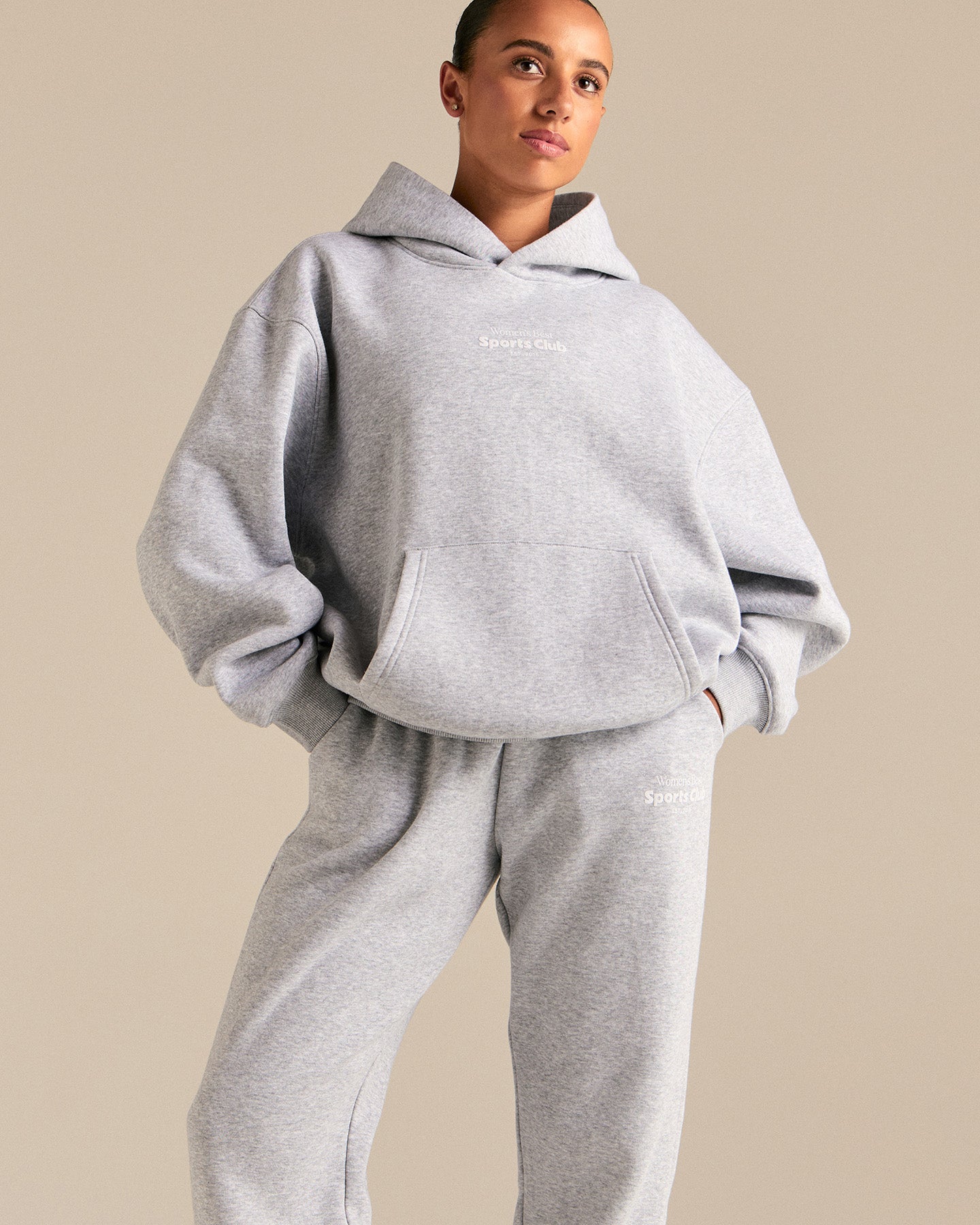 Comfort Sports Club Joggers | Silver Grey Marl