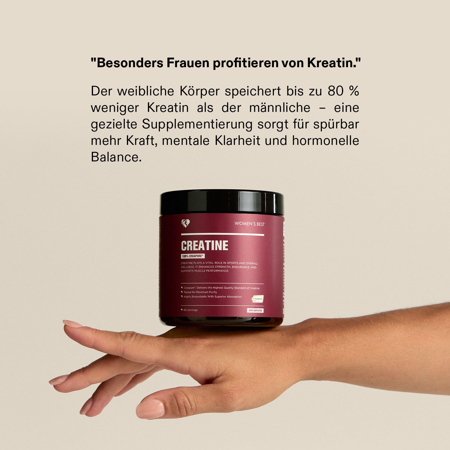 Kreatin Pulver (100% Creapure®)