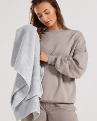 Large Sweat Towel | Silver Grey