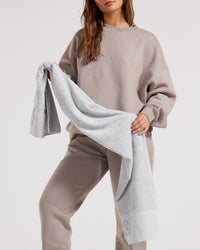 Large Sweat Towel | Silver Grey