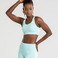 Power Seamless Sports Bra | Bleached Aqua