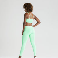 Power Seamless Sports Bra | Green Ash