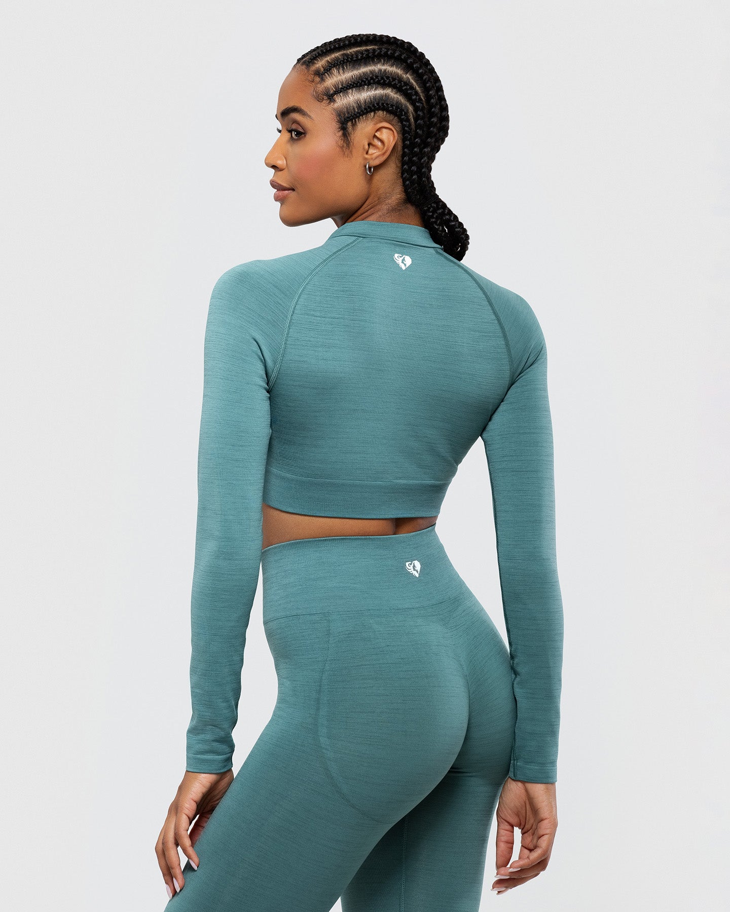 Define Seamless Crop Zip Jacket | Sea Pine