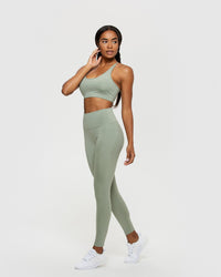 Essential Leggings with Pockets | Olive