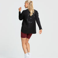 Comfort Oversized Long Sleeve T-Shirt | Black