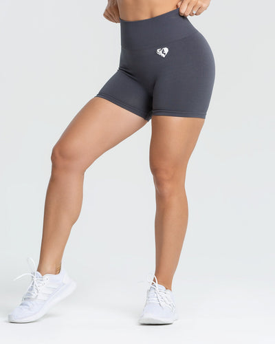 Move Seamless Shorts | Stone Grey Solid