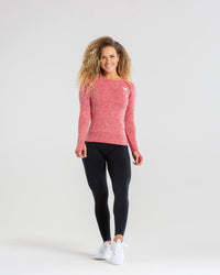 Move Seamless Long Sleeve Top | Red Marl