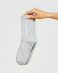 Crew Socks (1PK) | Silver Grey Marl