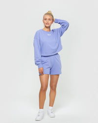 Comfort Cropped Crew Neck | Violet