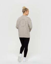 Comfort Oversized Long Sleeve T-Shirt | Buff