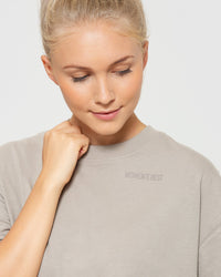 Comfort Oversized Short Sleeve T-Shirt | Buff