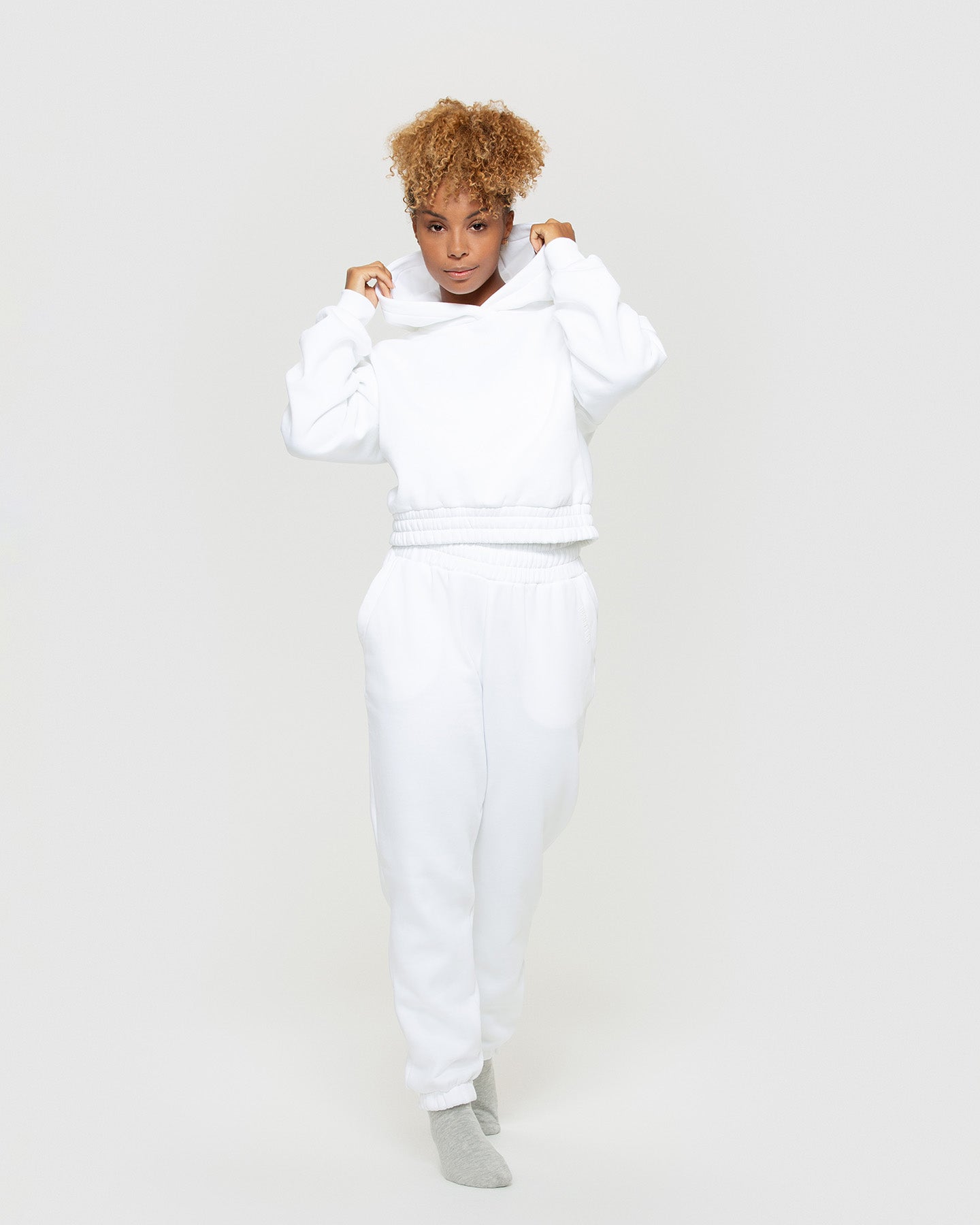 Comfort Oversized Joggers | White
