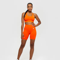Power Seamless Sports Bra | Beacon Orange