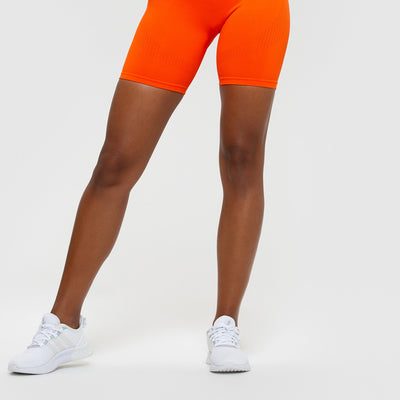 Power Seamless Cycling Shorts | Beacon Orange