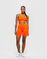 Power Seamless Cycling Shorts | Beacon Orange
