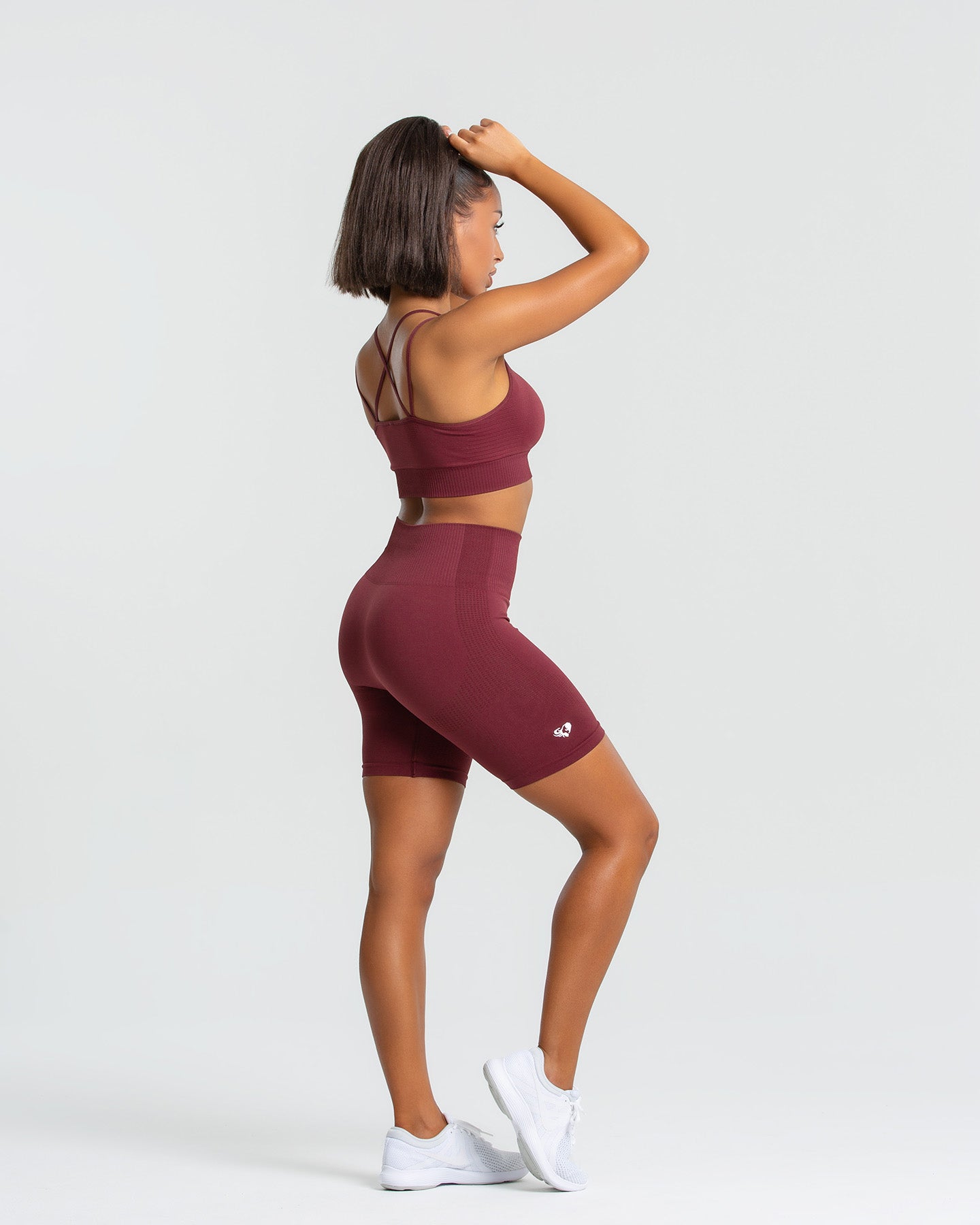 Power Seamless Cycling Shorts | Burgundy
