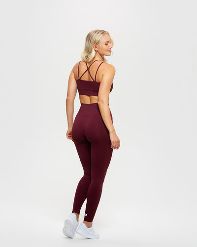 Power Seamless Leggings | Dark Cherry