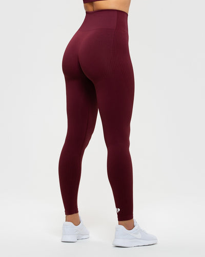 Power Seamless Leggings | Dark Cherry