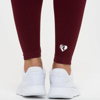 Power Seamless Leggings | Dark Cherry