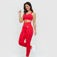 Power Seamless Leggings | Red