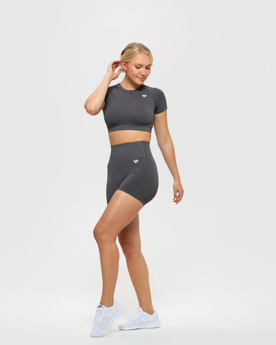 Power Seamless Shorts | Graphite