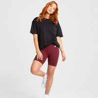 Comfort Oversized Short Sleeve T-Shirt | Black