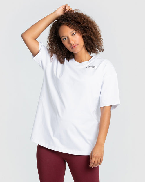 Comfort Oversized Short Sleeve T-Shirt | White
